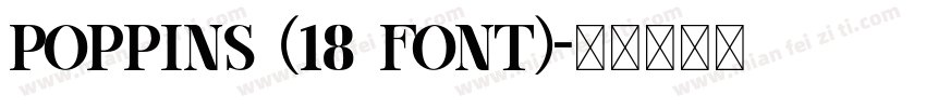 Poppins (18 font)字体转换